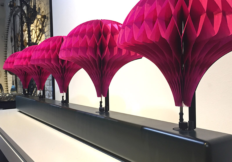 Nils V&ouml;lker - Fuchsia Orange and Royal Blue