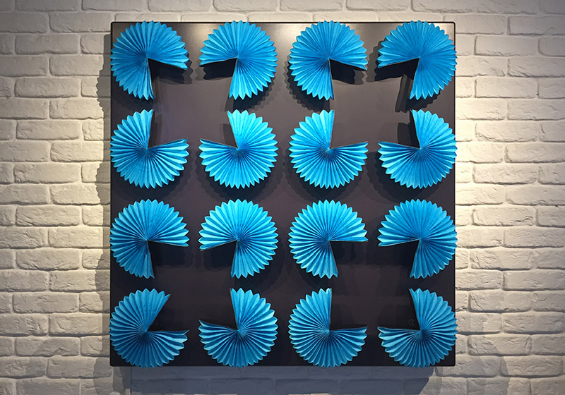 Nils V&ouml;lker - Fuchsia Orange and Royal Blue