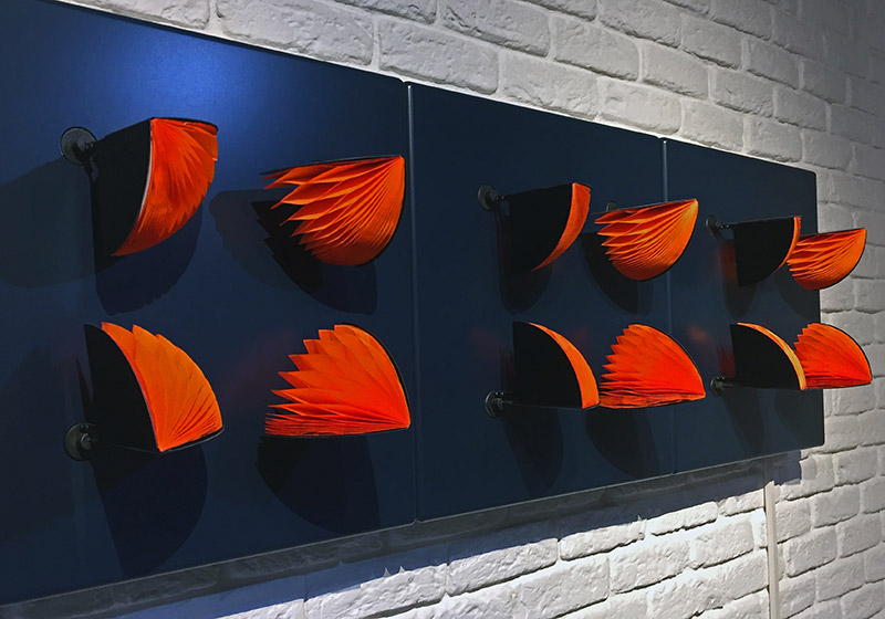 Nils V&ouml;lker - Fuchsia Orange and Royal Blue